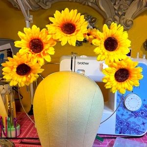 Daisies and Sunflowers For Ever! Halo Head Piece
